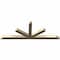 Ekena Millwork Saratoga Rough Sawn Timber Gable Bracket, Douglas Fir, 84"W x 31"H x 4"D x 4"F, 9/12 Pitch GBW084X31X0404SAR00RDF - alternate 2